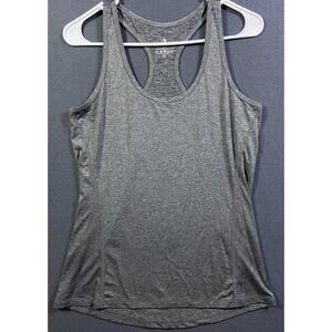 IcyZone Women's Tank Top Heather Gray Workout Athletic Gym Racerback Medium EUC!